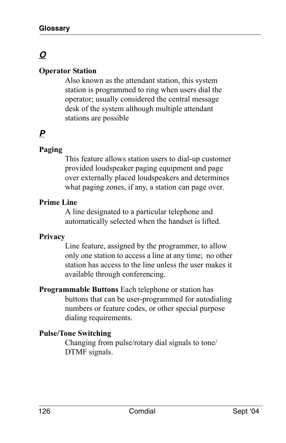 Vertical Communications EP100 User Manual | Page 124 / 132