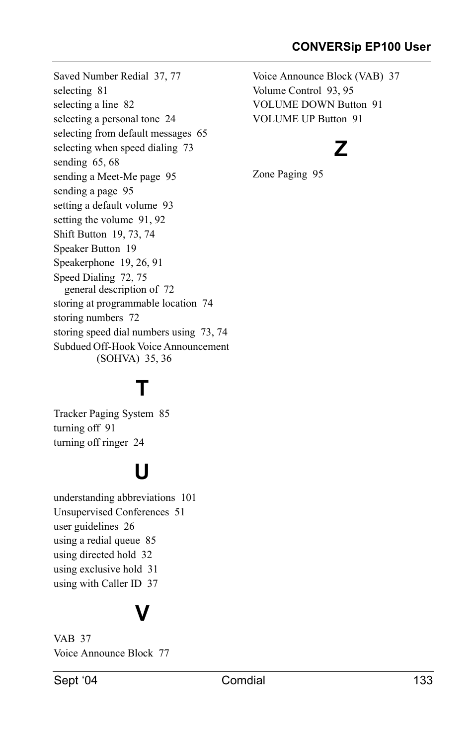 Vertical Communications EP100 User Manual | Page 131 / 132