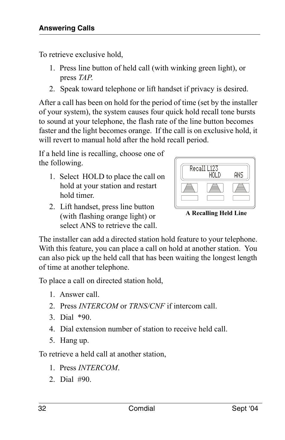 Vertical Communications EP100 User Manual | Page 30 / 132