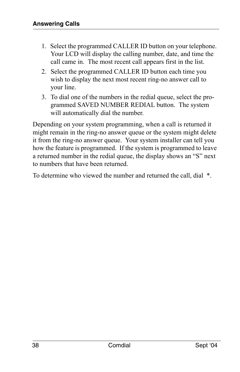 Vertical Communications EP100 User Manual | Page 36 / 132