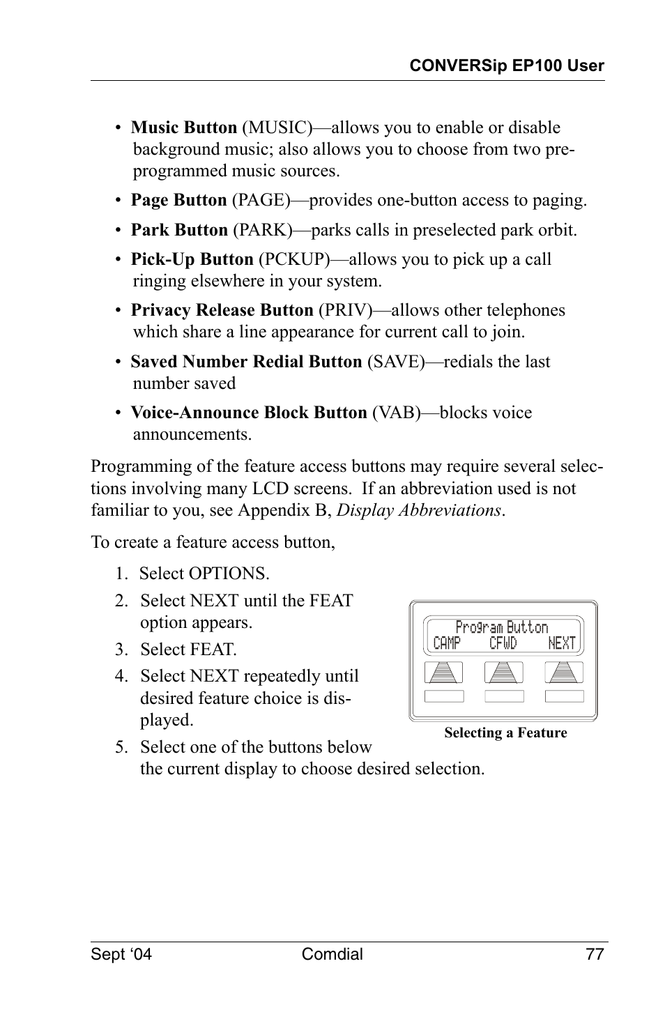 Vertical Communications EP100 User Manual | Page 75 / 132