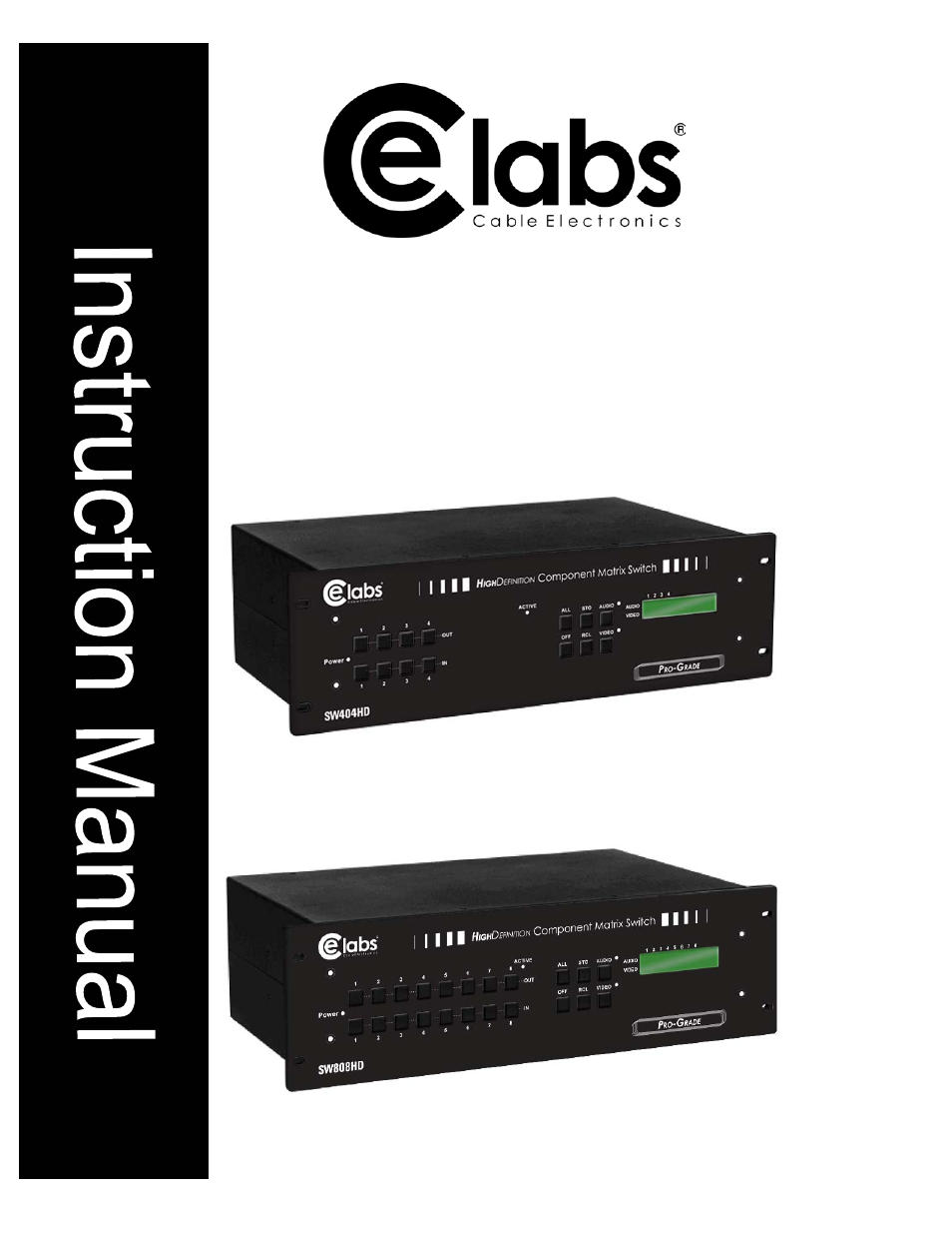 Cable Electronics e labs SW808HD User Manual | 35 pages