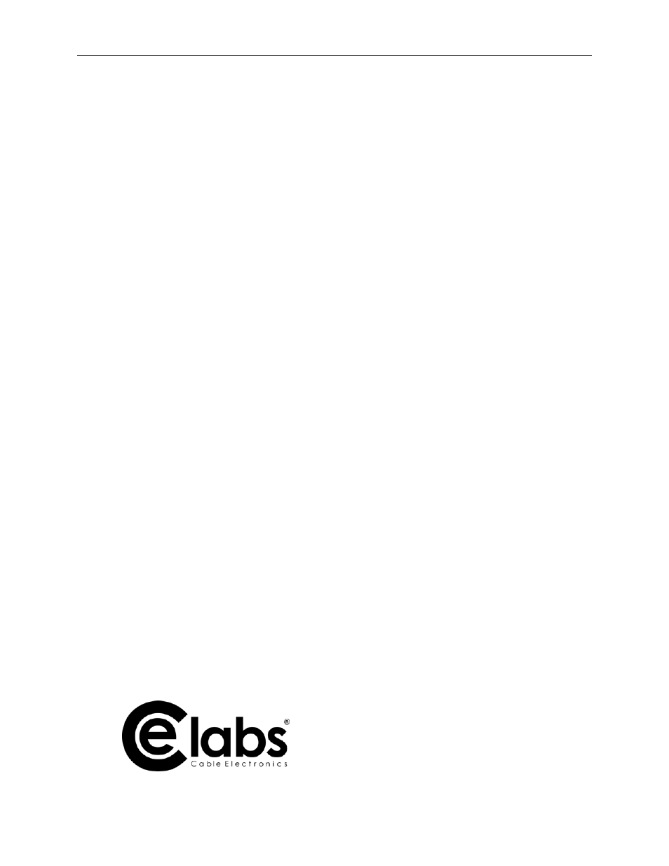 Cable Electronics e labs SW808HD User Manual | Page 35 / 35