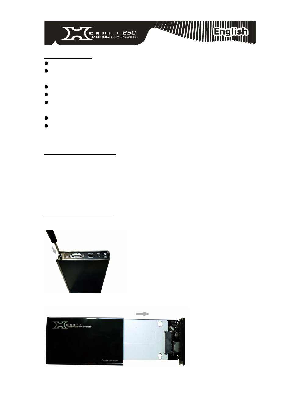 Cooler Master XCraft 250 User Manual | Page 3 / 54