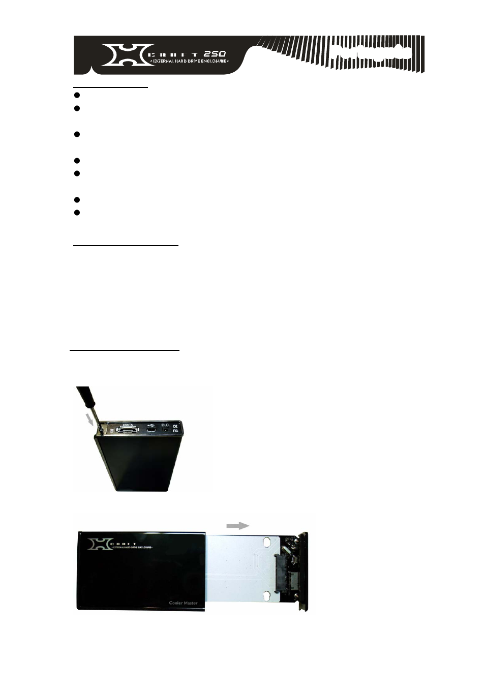 Português | Cooler Master XCraft 250 User Manual | Page 33 / 54