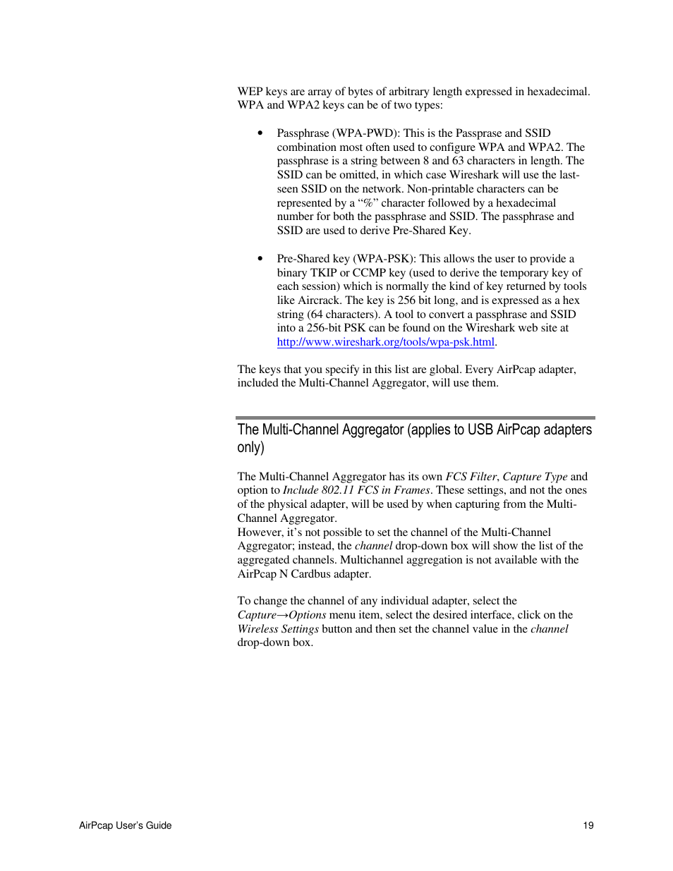 Cace Technologies AirPcap Wireless Capture Adapters User Manual | Page 21 / 25