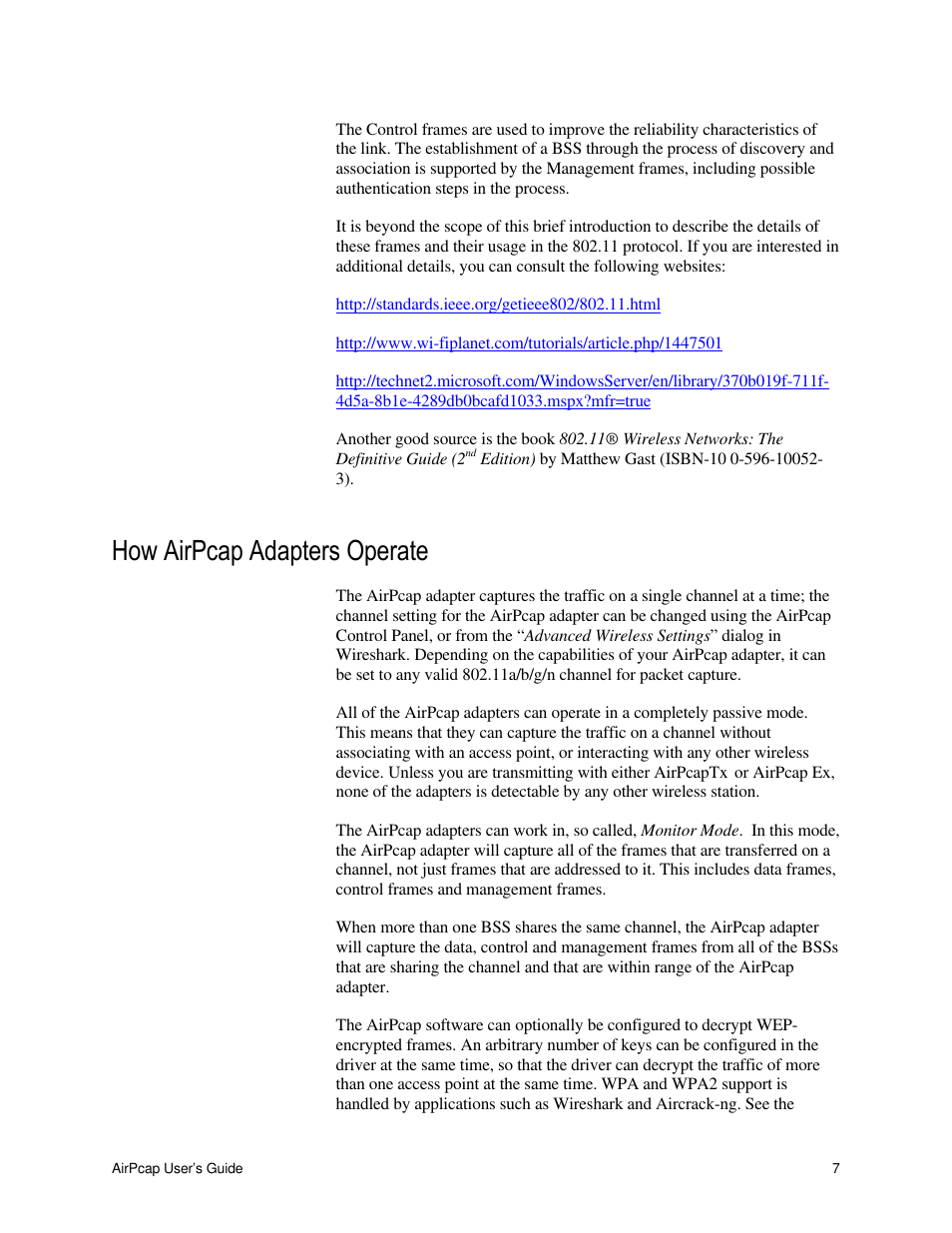 How airpcap adapters operate | Cace Technologies AirPcap Wireless Capture Adapters User Manual | Page 9 / 25