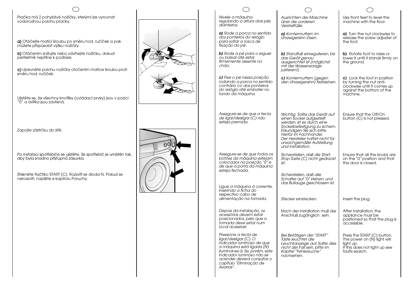 Ab c | Candy CB 63 TR User Manual | Page 11 / 33