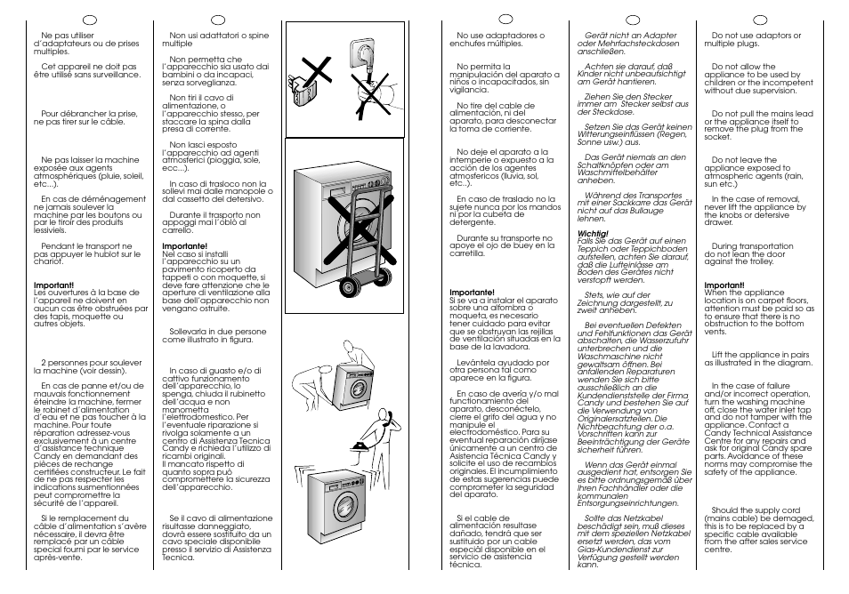 Candy ICW 101 TR H/C User Manual | Page 7 / 41