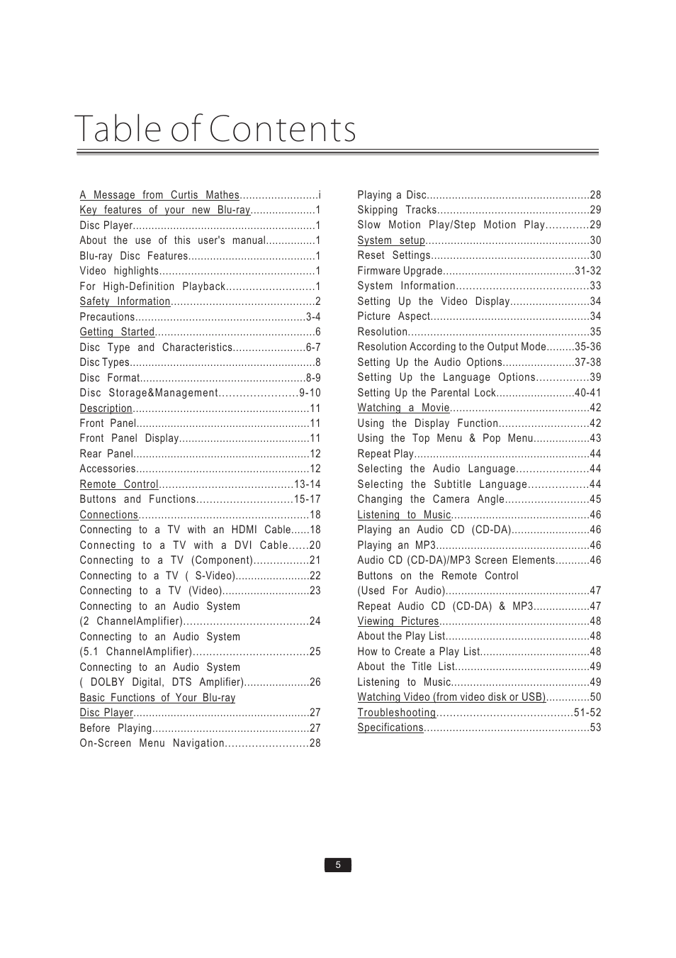Curtis Mathes BLU-RAY DISC CMMBX72 User Manual | Page 7 / 56