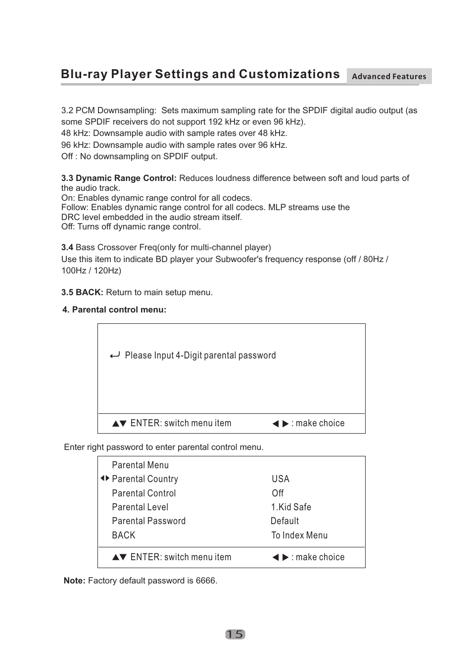 Blu-ray player settings and customizations | Curtis Mathes CMMBX130 User Manual | Page 17 / 23