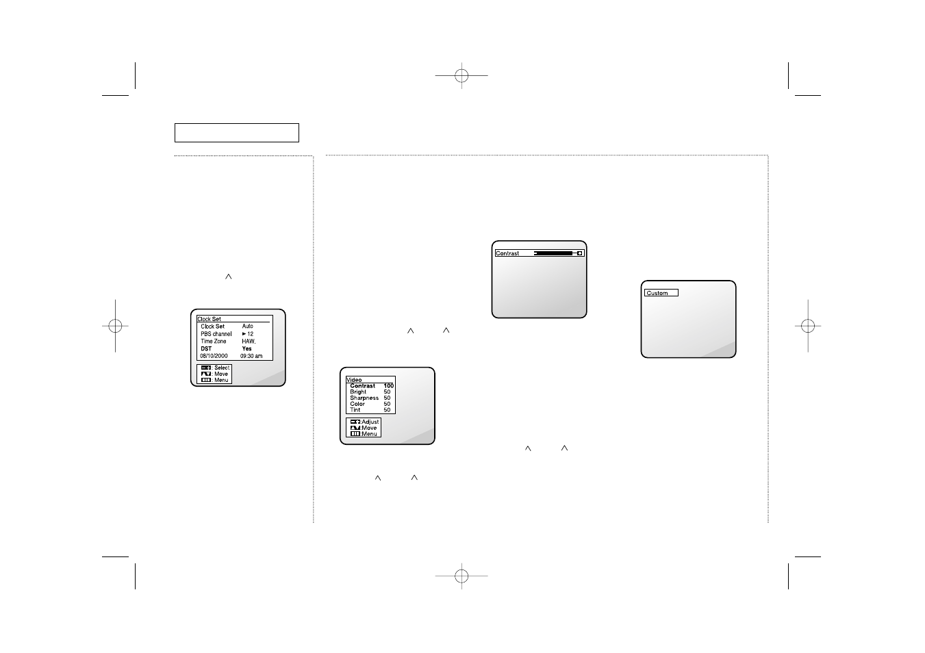 Tv o | Curtis Mathes CMC13003 User Manual | Page 20 / 42