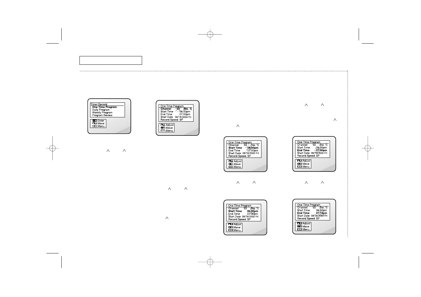 Vcr o | Curtis Mathes CMC13003 User Manual | Page 26 / 42