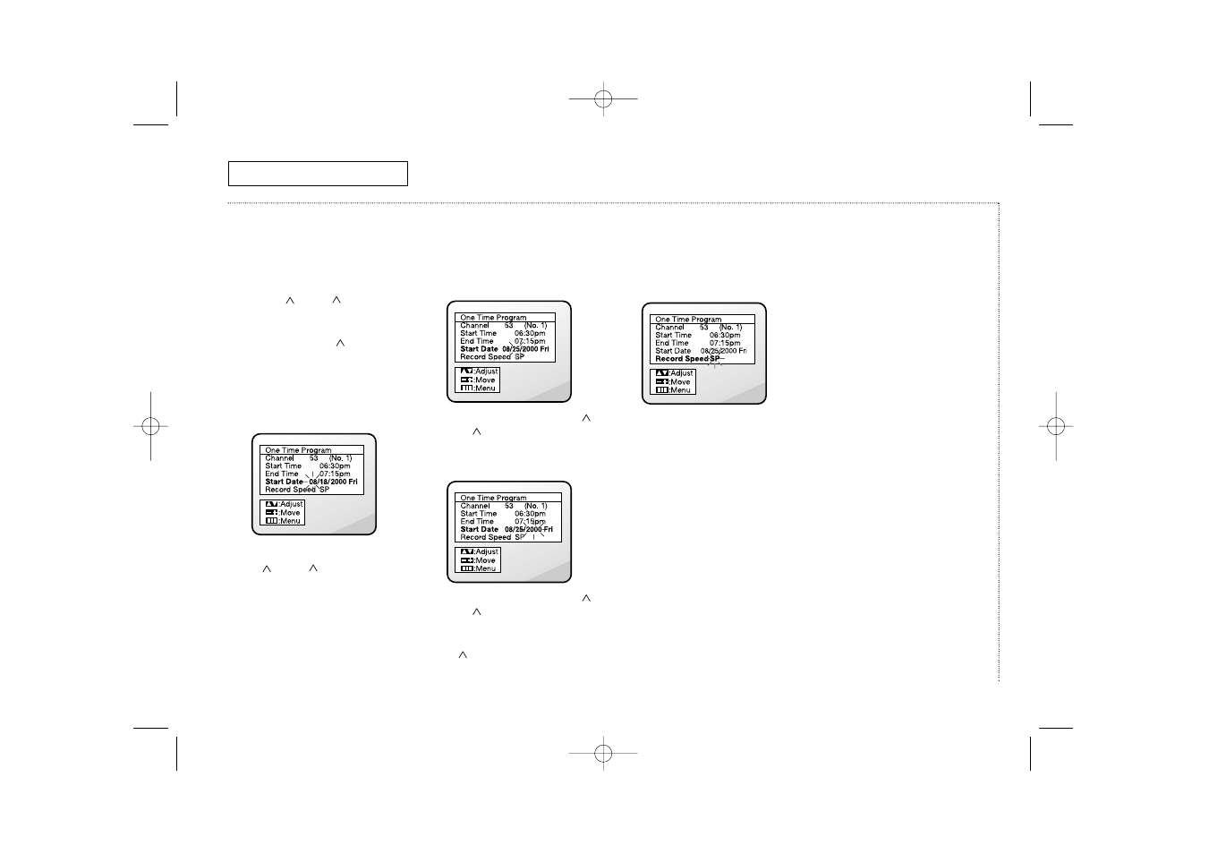 Vcr o | Curtis Mathes CMC13003 User Manual | Page 27 / 42