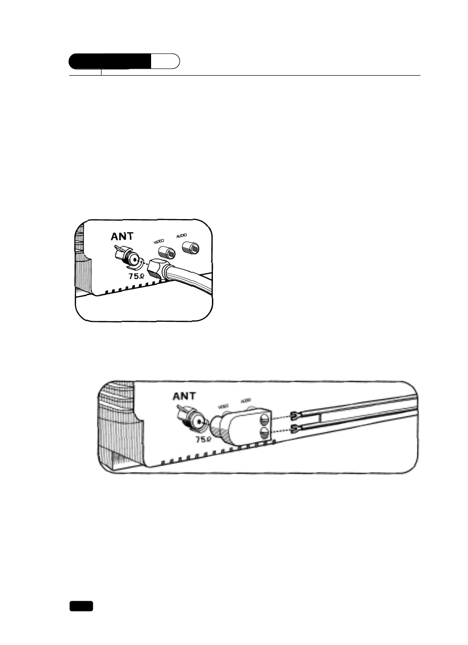 Connecting an antenna or cable to your tv, Connecting an antenna | Curtis Mathes CM 13102 User Manual | Page 11 / 32