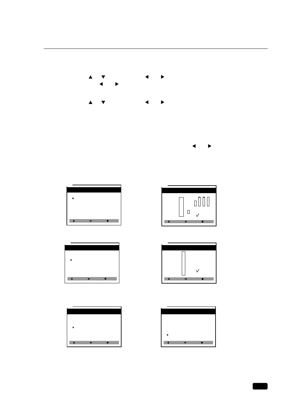 Description of parental control settings, Buttons to select | Curtis Mathes CM 13102 User Manual | Page 26 / 32