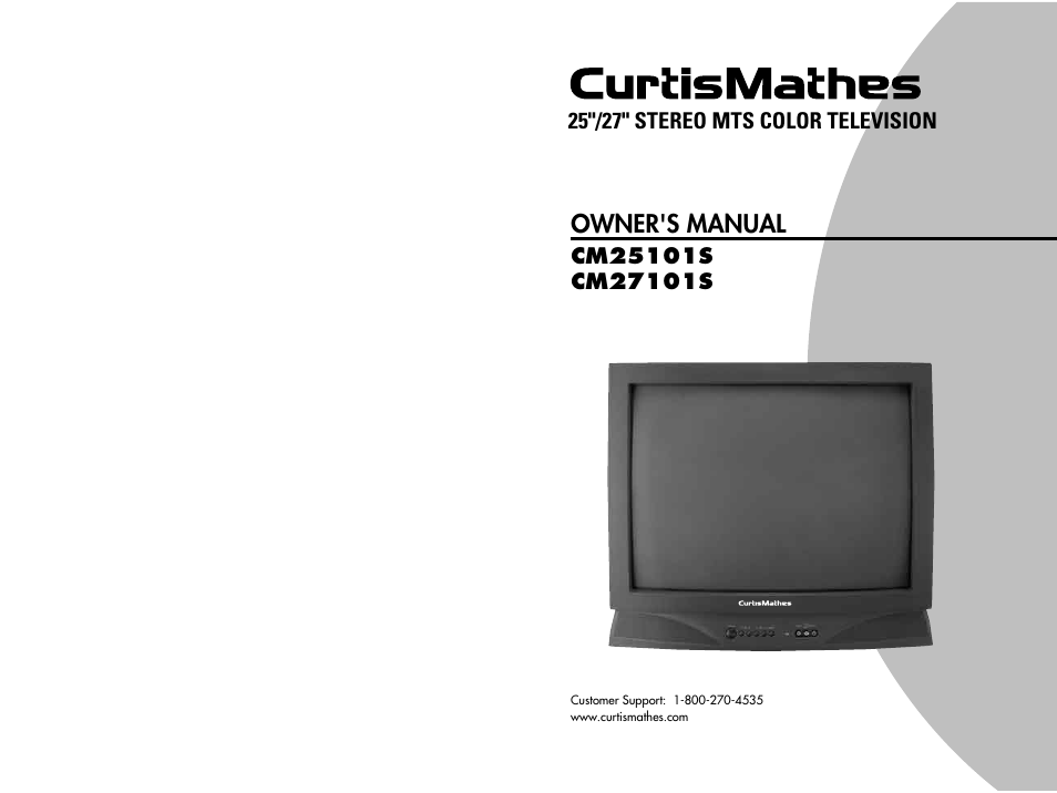 Curtis Mathes CM25101S User Manual | 40 pages