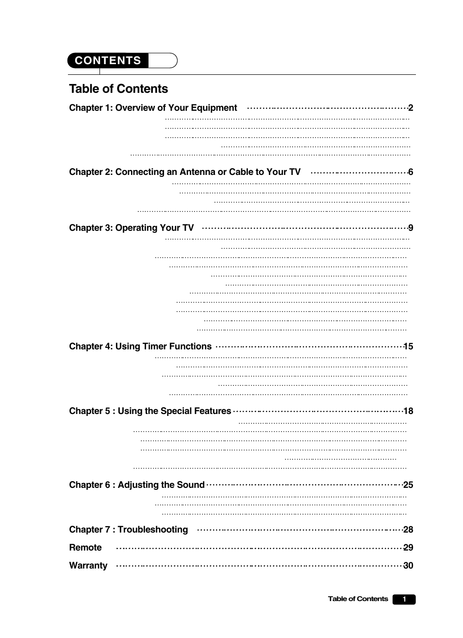 Curtis Mathes CM25101S User Manual | Page 6 / 40
