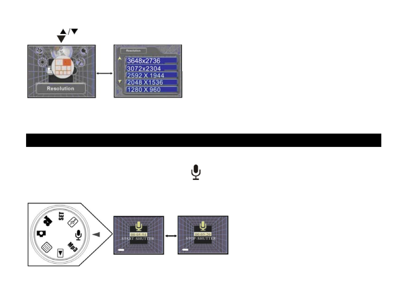 Recording audio files | Cobra Digital DV500 User Manual | Page 29 / 54