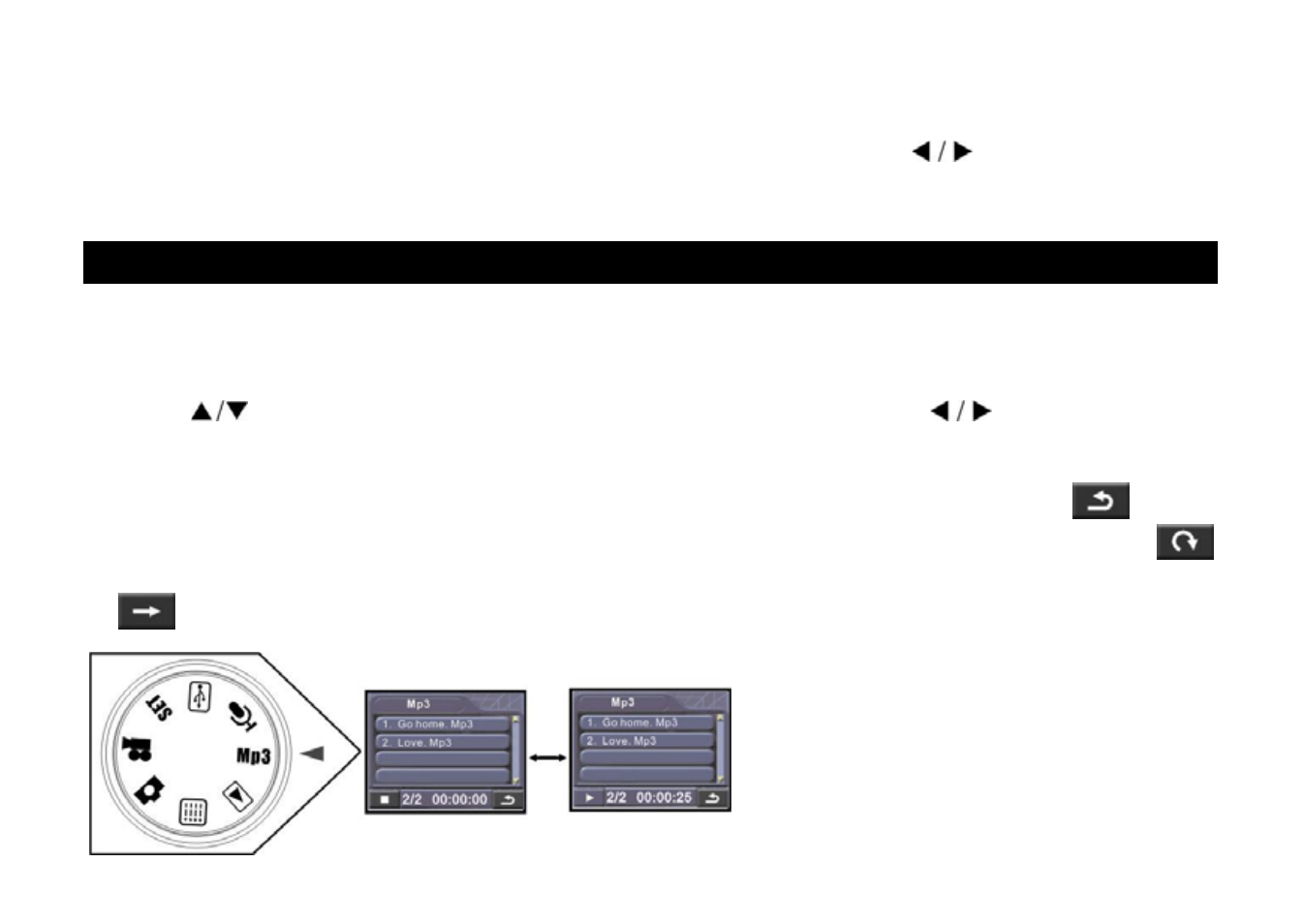 Mp3 player | Cobra Digital DV500 User Manual | Page 30 / 54