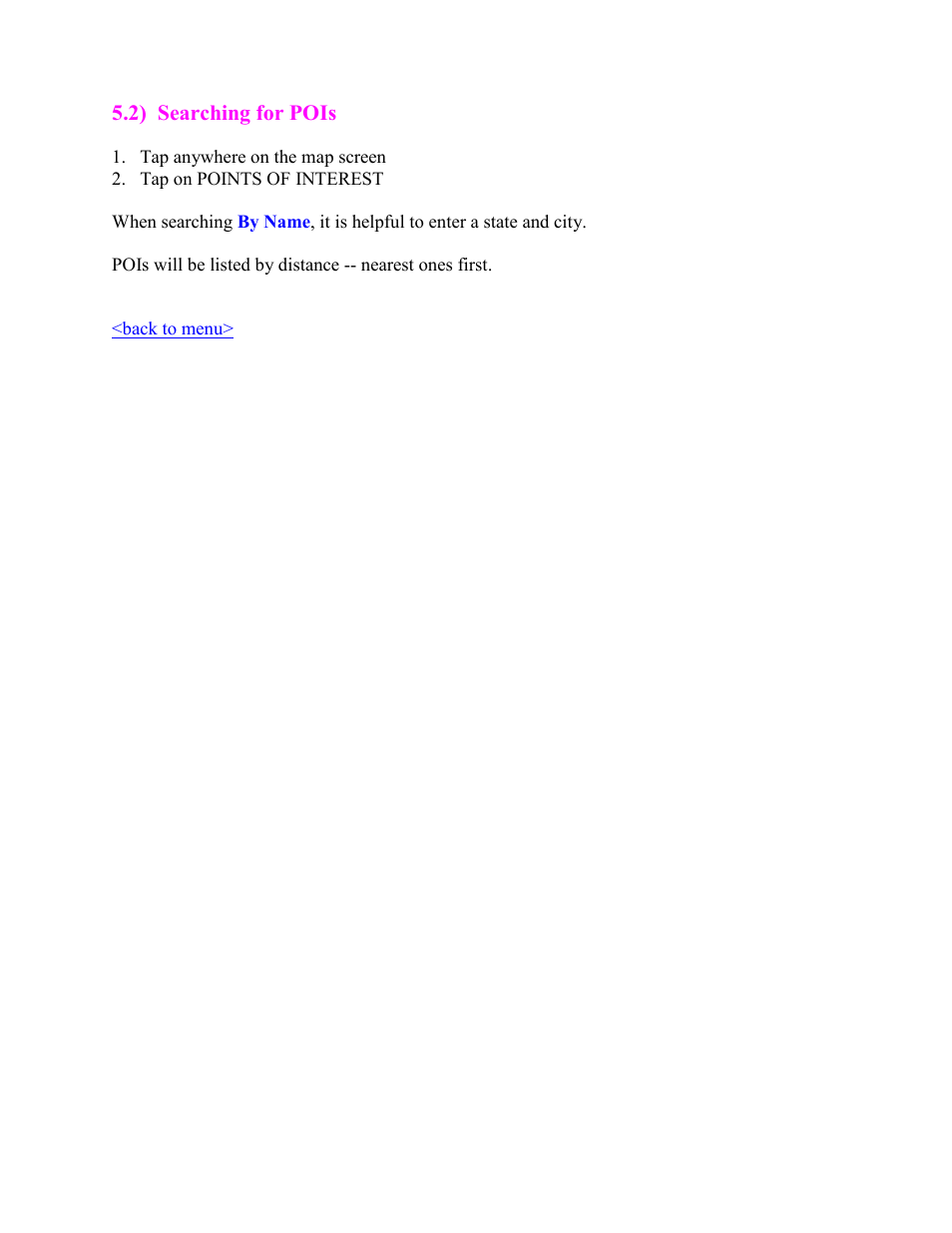 Searching for pois | Cobra Digital 7750 PLT User Manual | Page 30 / 59