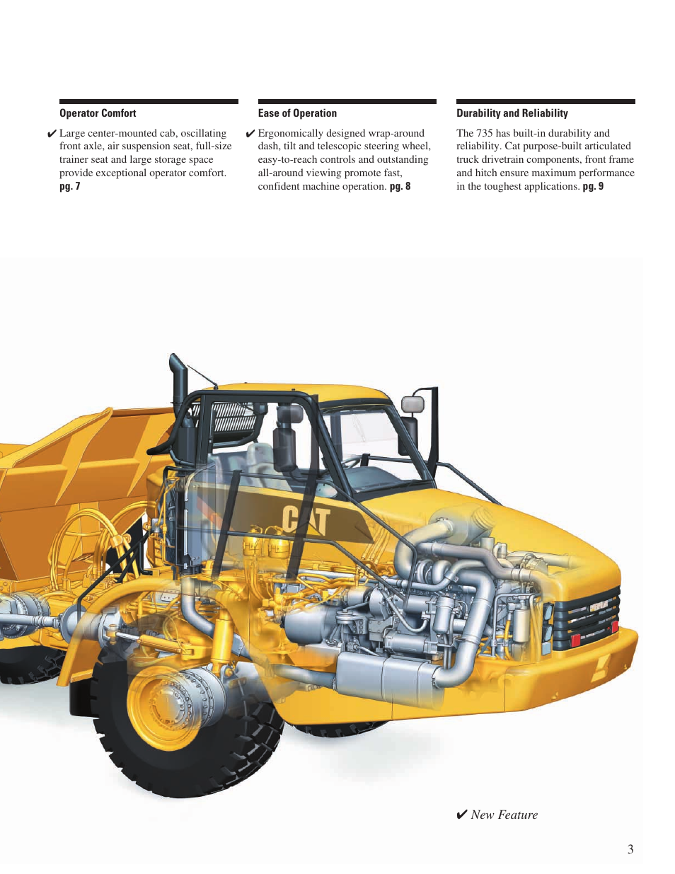 CAT 735 User Manual | Page 3 / 20