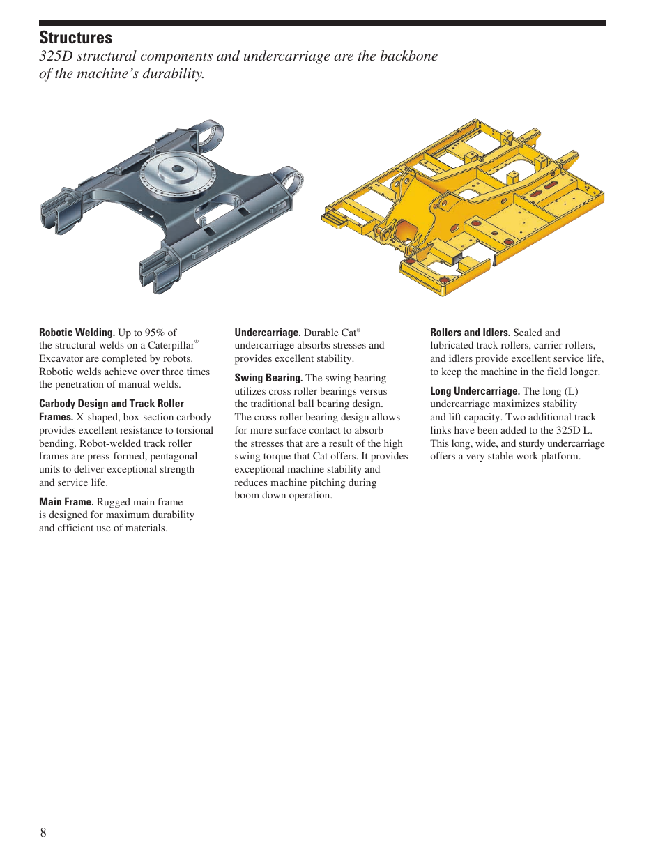 Structures | CAT Hydraulic Excavator 325DL User Manual | Page 8 / 32
