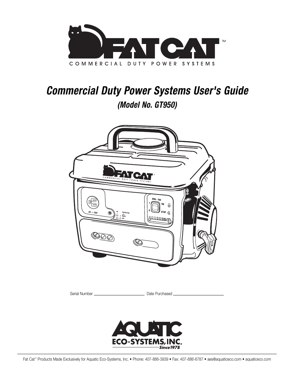 CAT GT950 User Manual | 10 pages