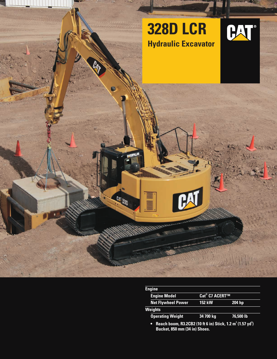 CAT Hydraulic Excavator 328D LCR User Manual | 24 pages