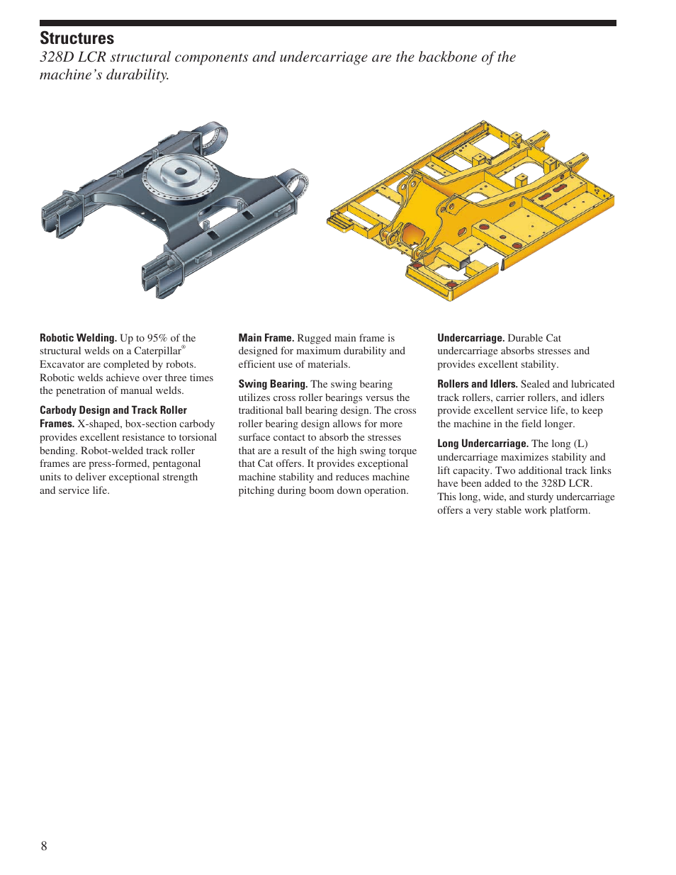 Structures | CAT Hydraulic Excavator 328D LCR User Manual | Page 8 / 24