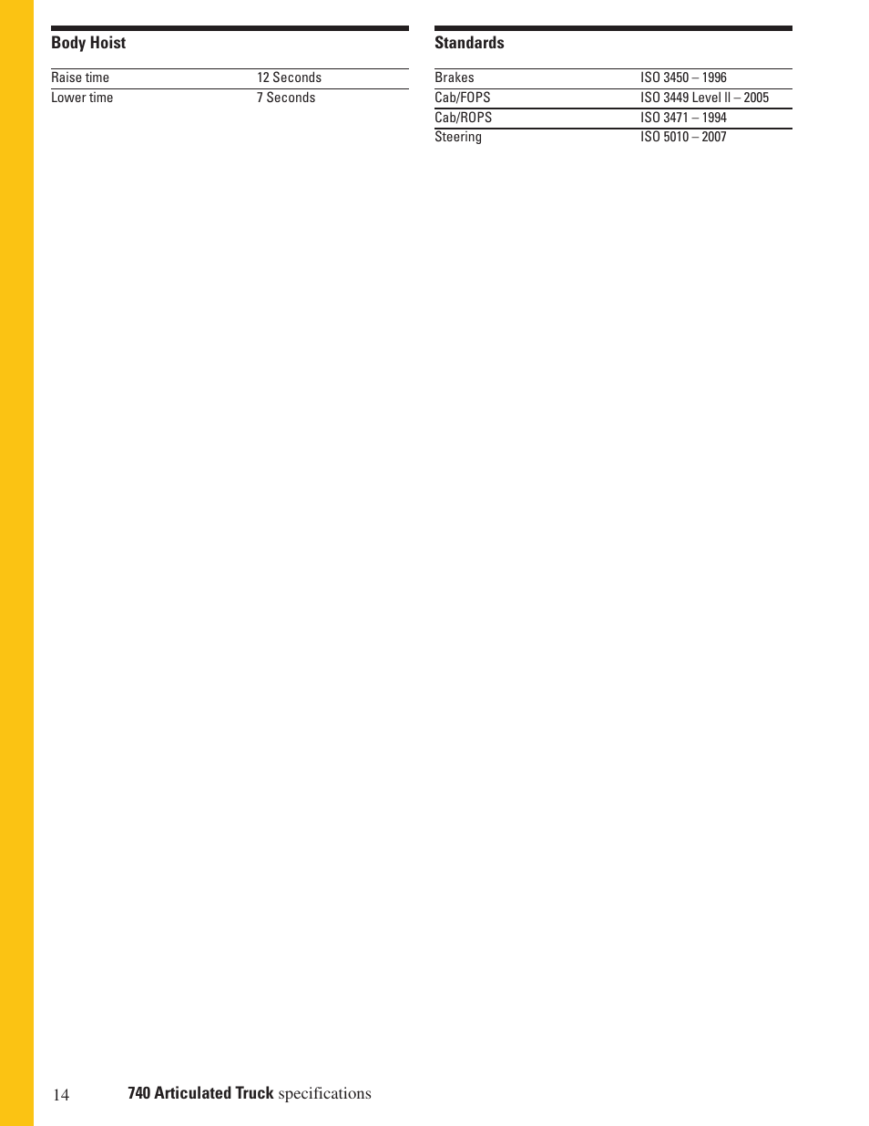 CAT Articulated Truck 740 User Manual | Page 14 / 20