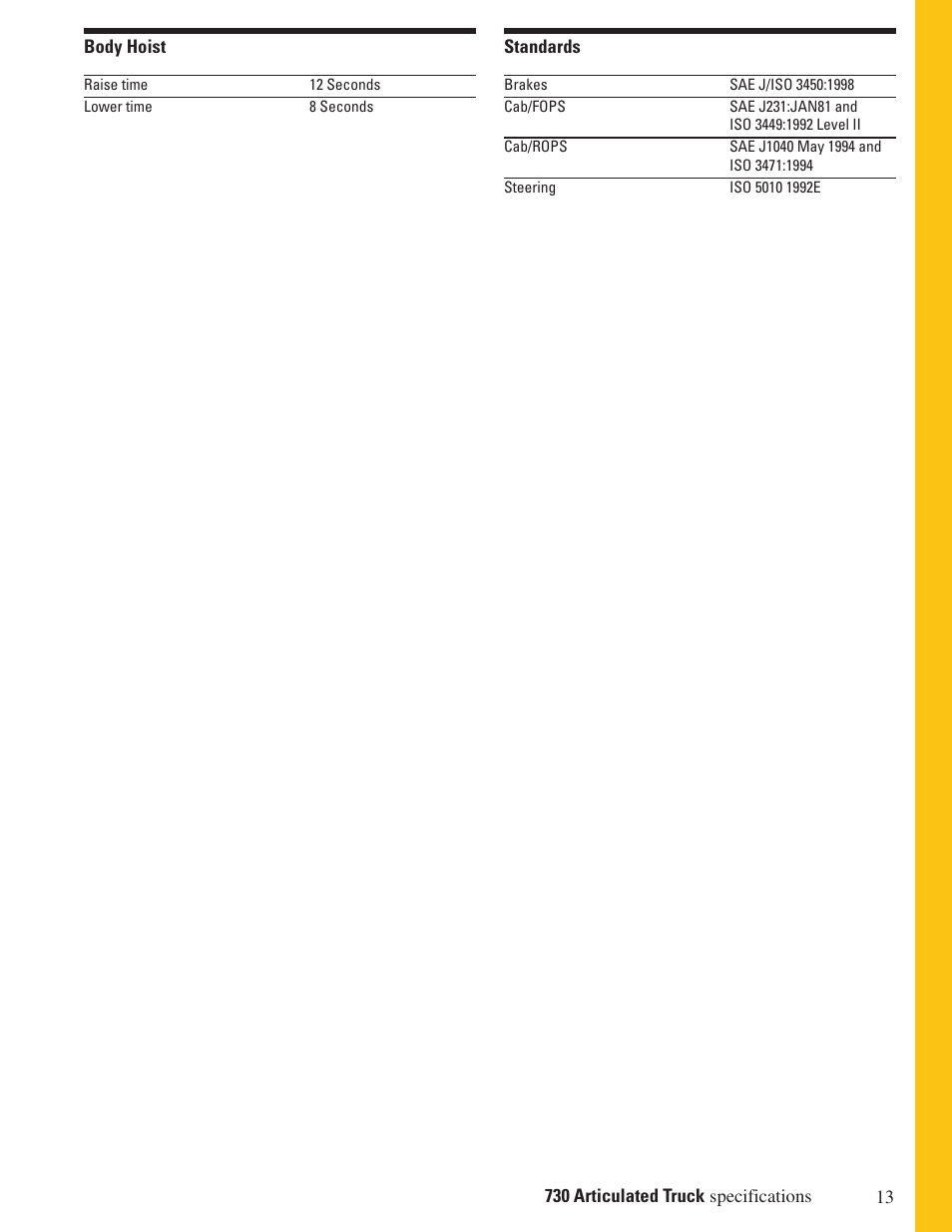 CAT Articulated Truck 730 User Manual | Page 13 / 20