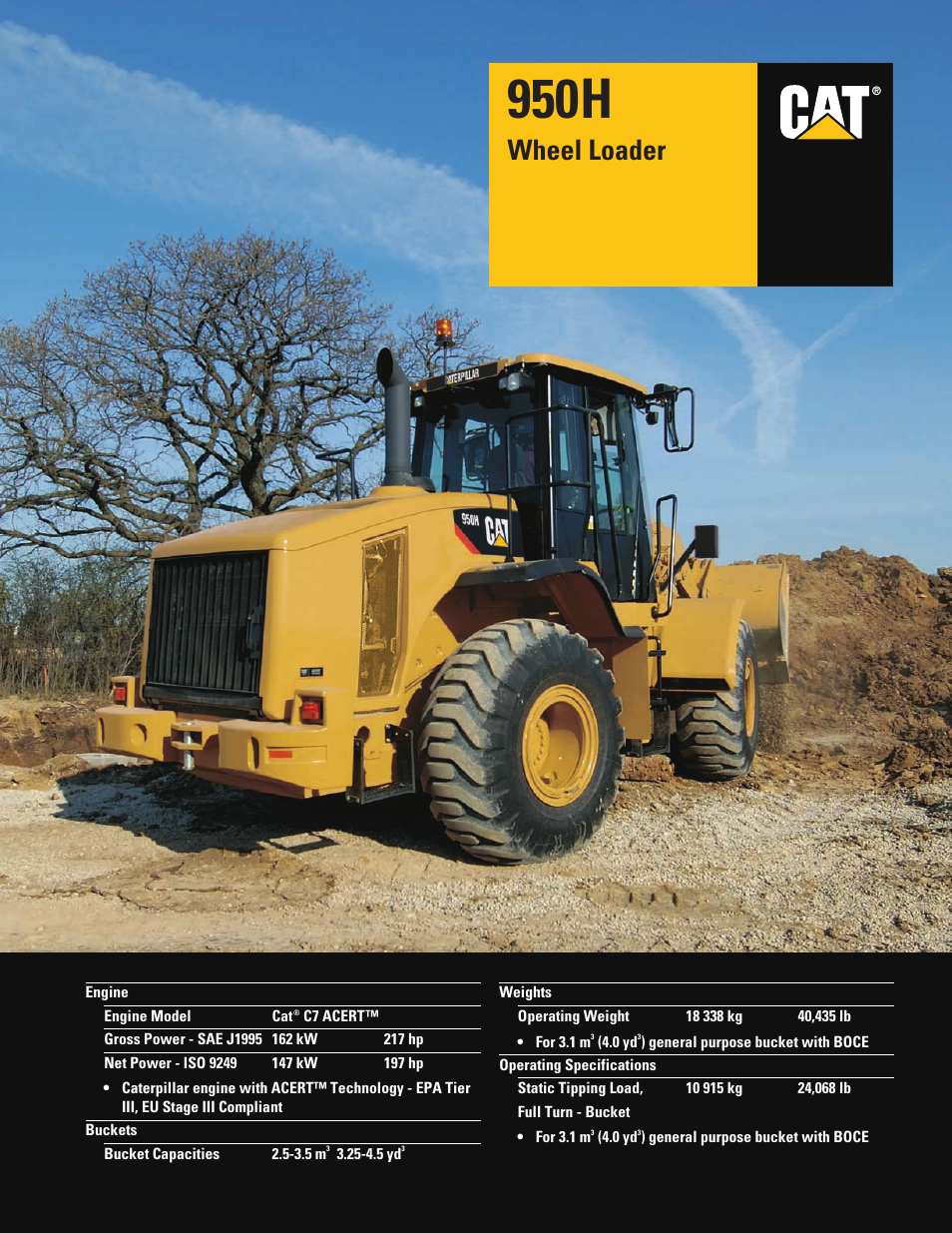 CAT Wheel Loader User Manual | 28 pages
