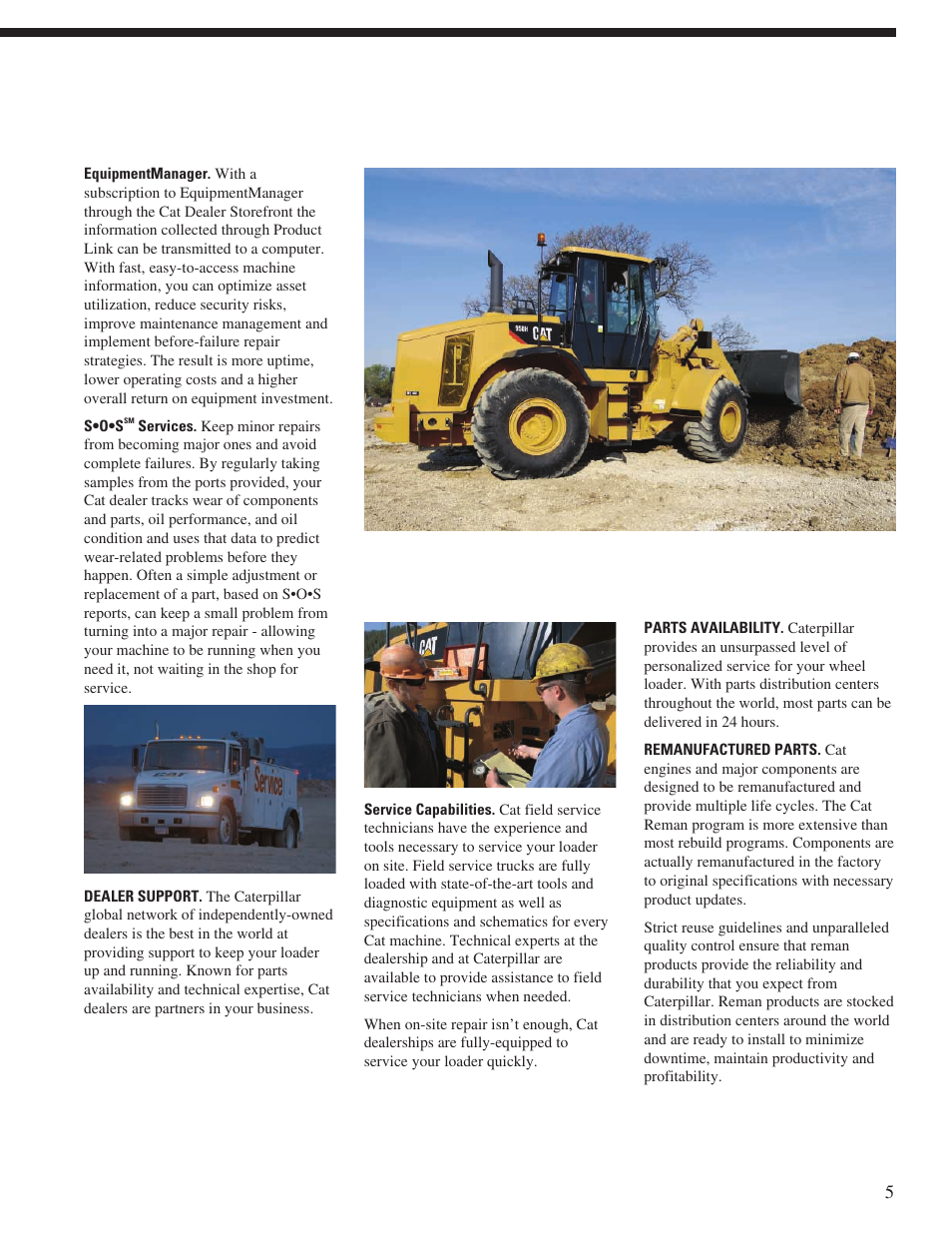 CAT Wheel Loader User Manual | Page 5 / 28