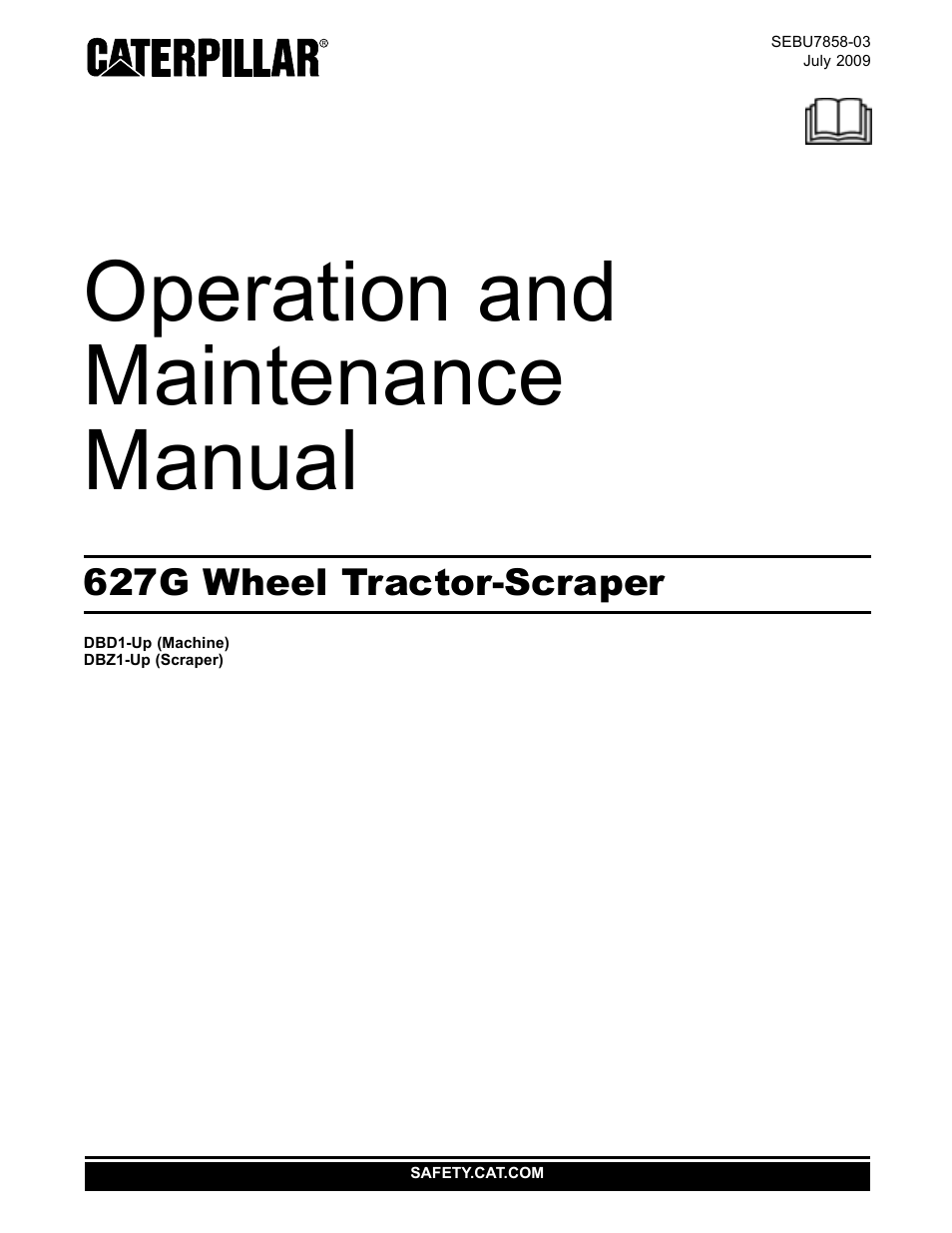 CAT Caterpillar Wheel Tractor-Scraper 627G User Manual | 31 pages