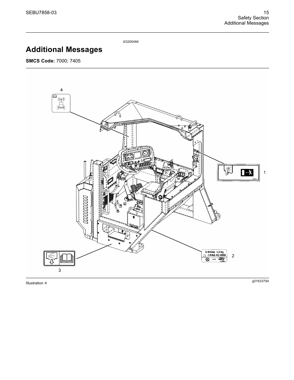 Additional messages | CAT Caterpillar Wheel Tractor-Scraper 627G User Manual | Page 12 / 31