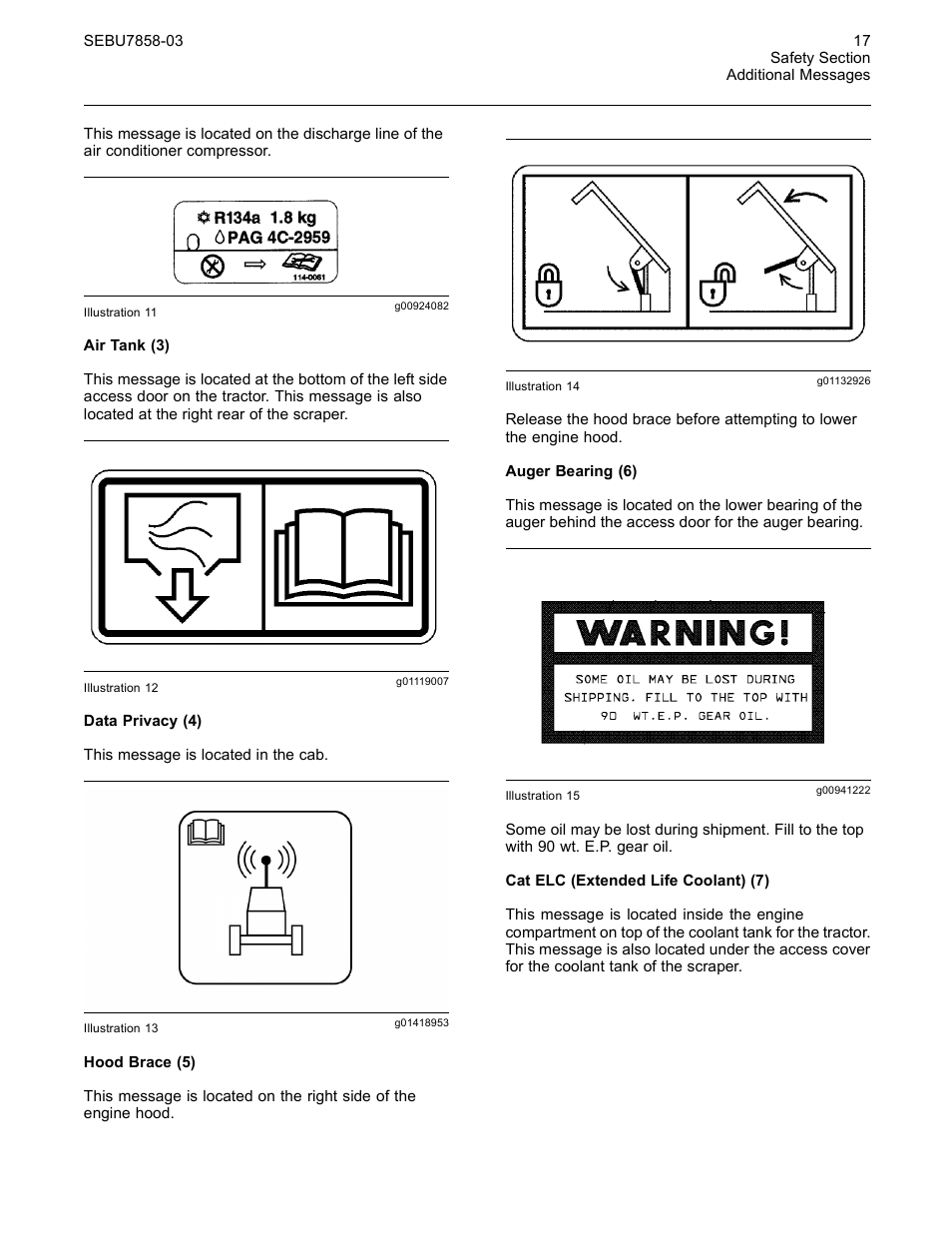 CAT Caterpillar Wheel Tractor-Scraper 627G User Manual | Page 14 / 31
