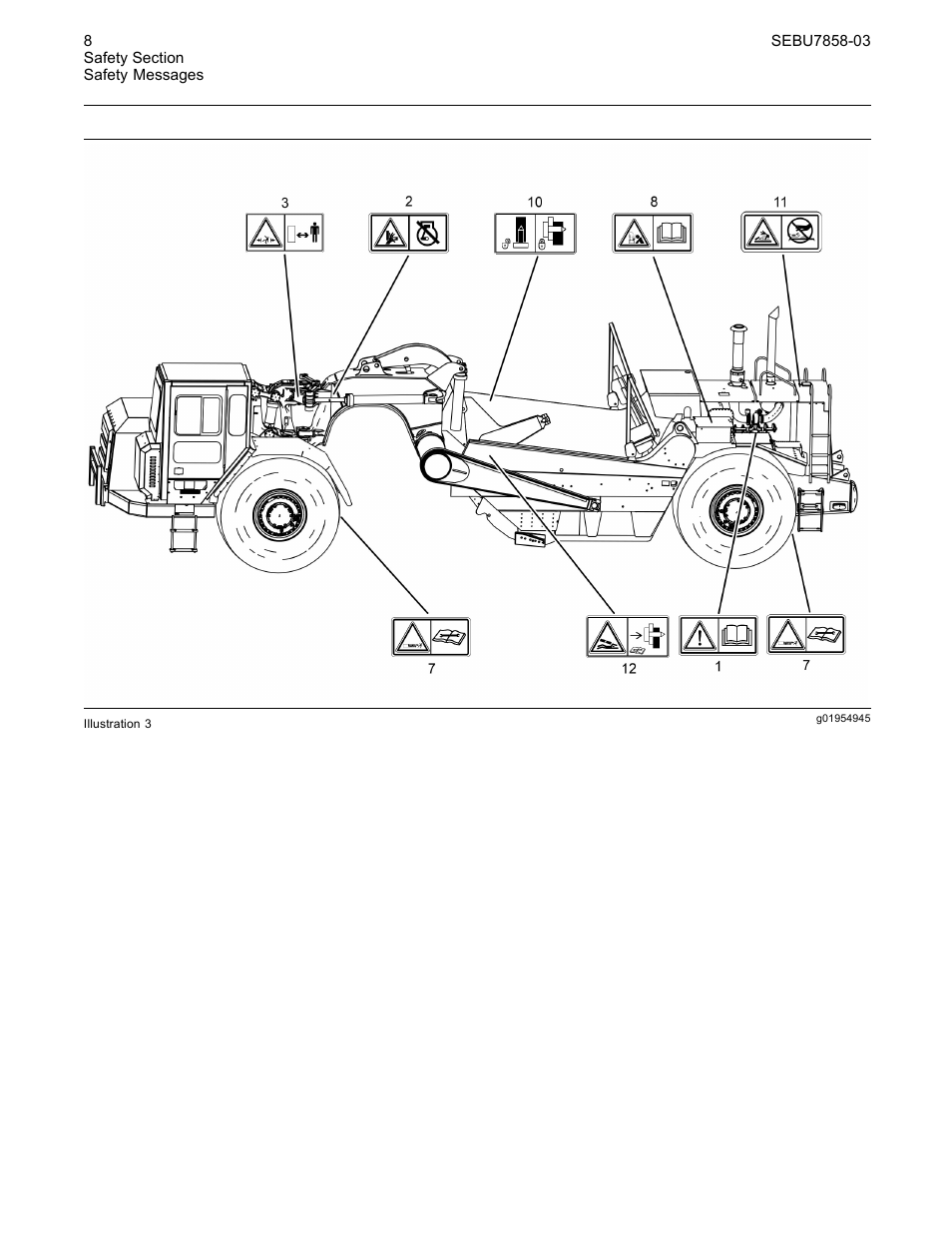 CAT Caterpillar Wheel Tractor-Scraper 627G User Manual | Page 5 / 31