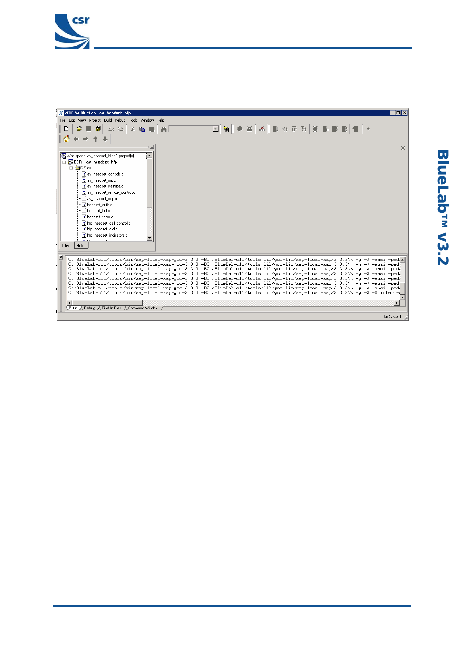 Figure 5.4: build av_headset_hfp application, Äìéi~ä, Îpko= combined a v headset u ser guide | CSR BlueLab v3.2 User Manual | Page 12 / 24