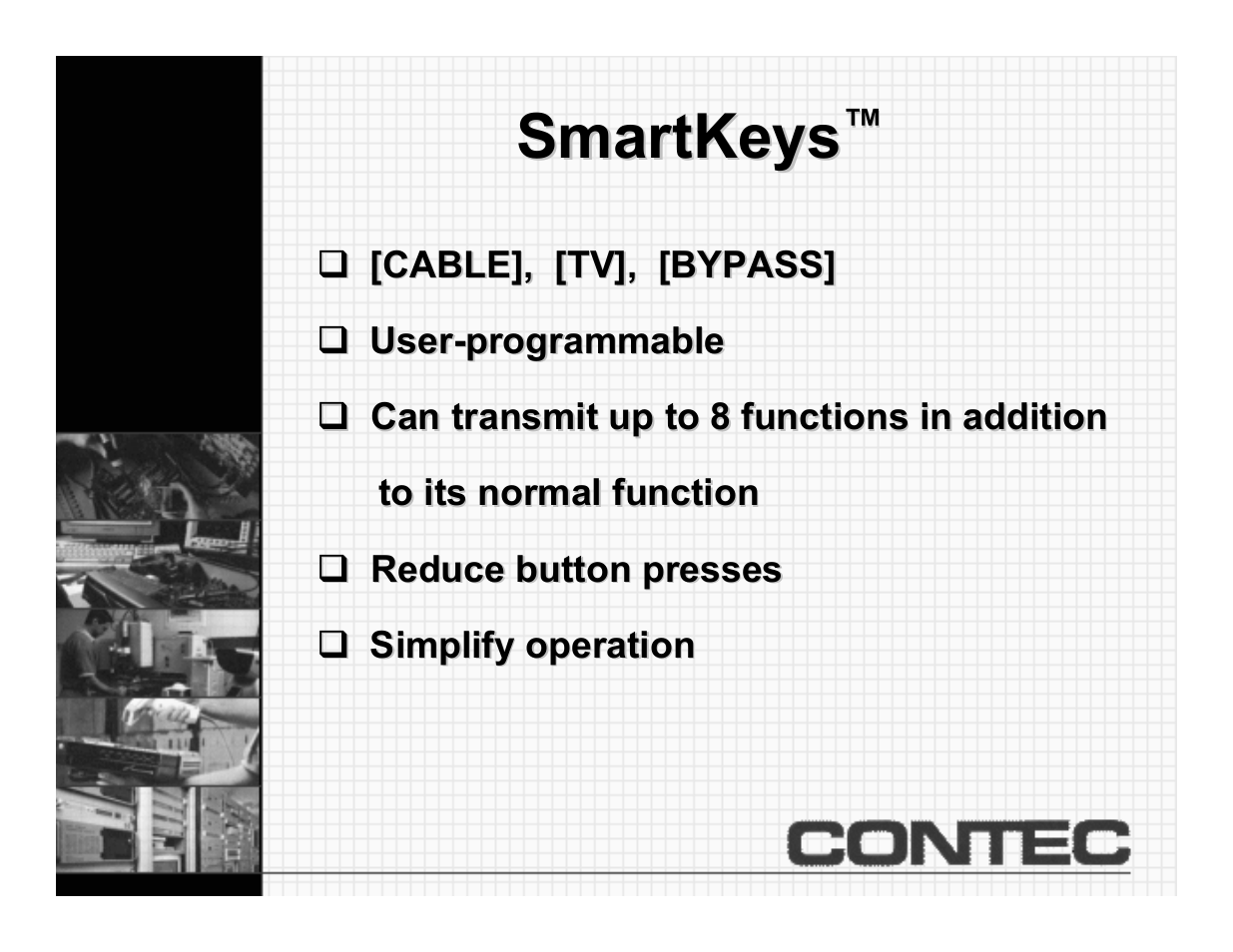 Smartkeys | Contec CheckMate RT-U49+ User Manual | Page 20 / 30