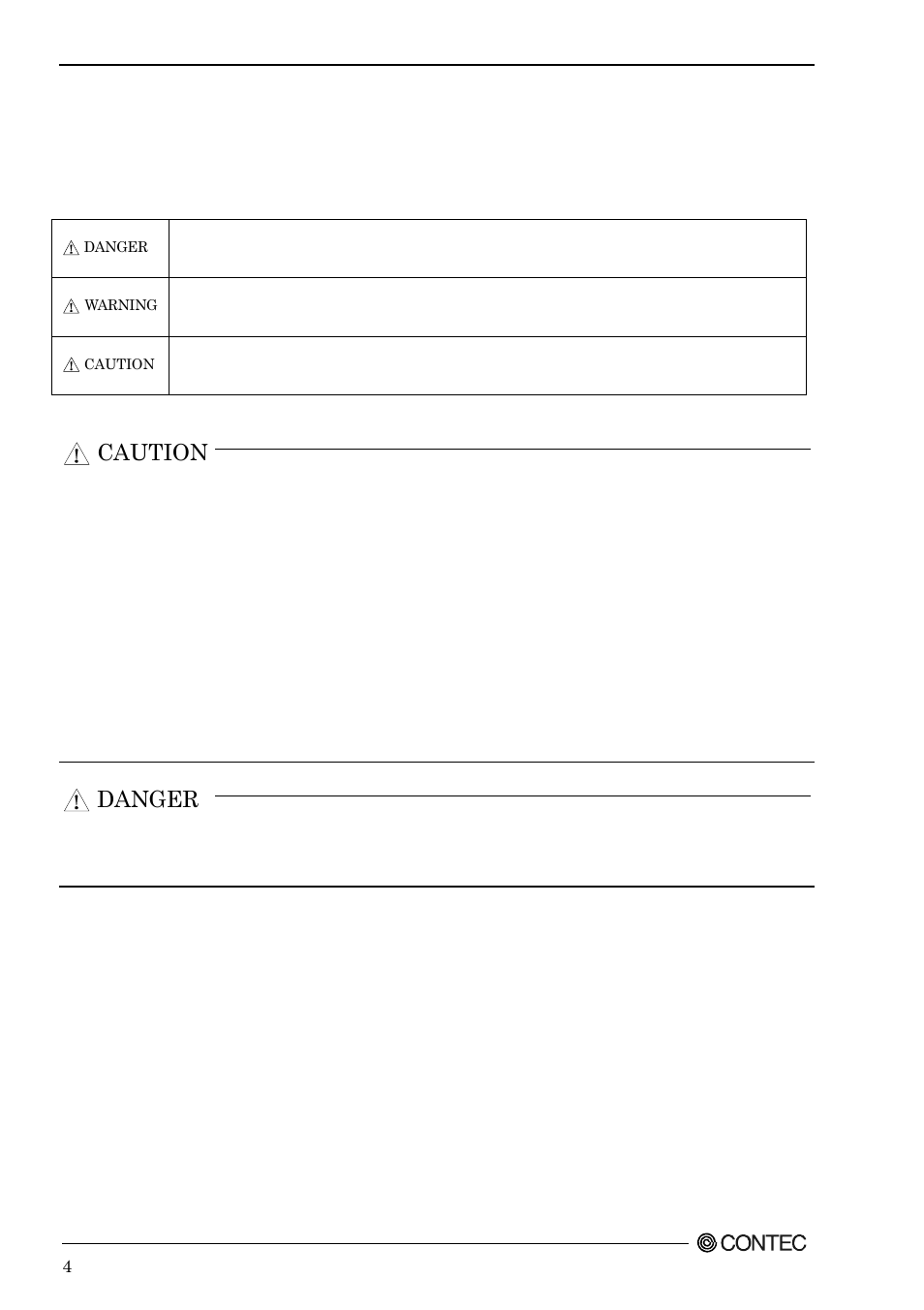 Safety information, Handling precautions, Caution | Danger | Contec SPI-8451-LVA User Manual | Page 11 / 123