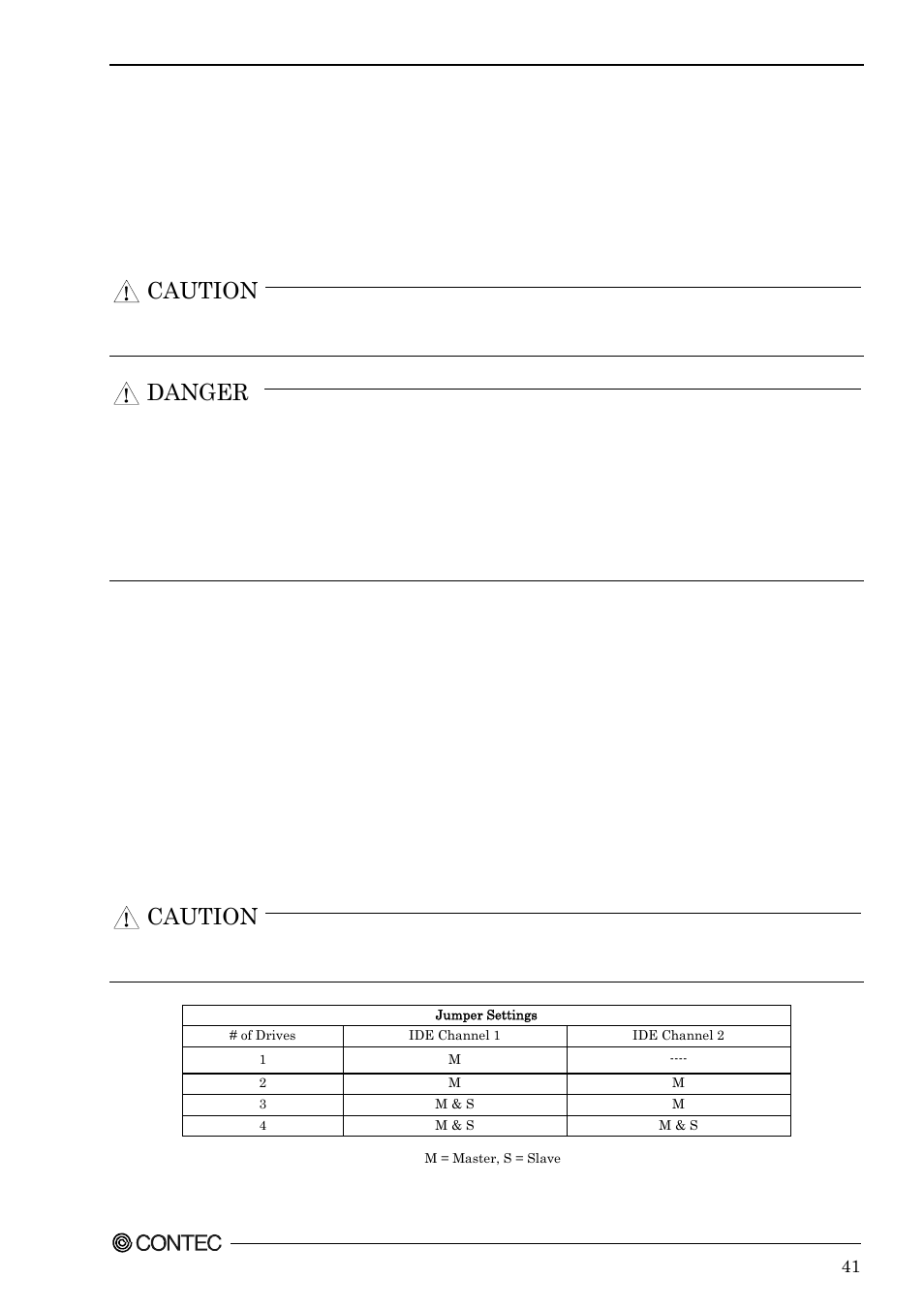 Raid controller, Caution, Danger | Contec SPI-8451-LVA User Manual | Page 48 / 123