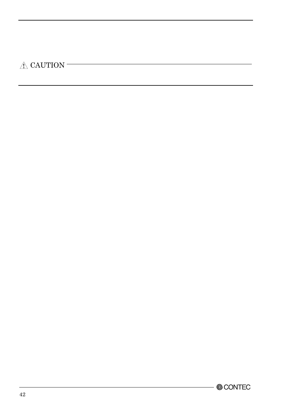 Caution | Contec SPI-8451-LVA User Manual | Page 49 / 123