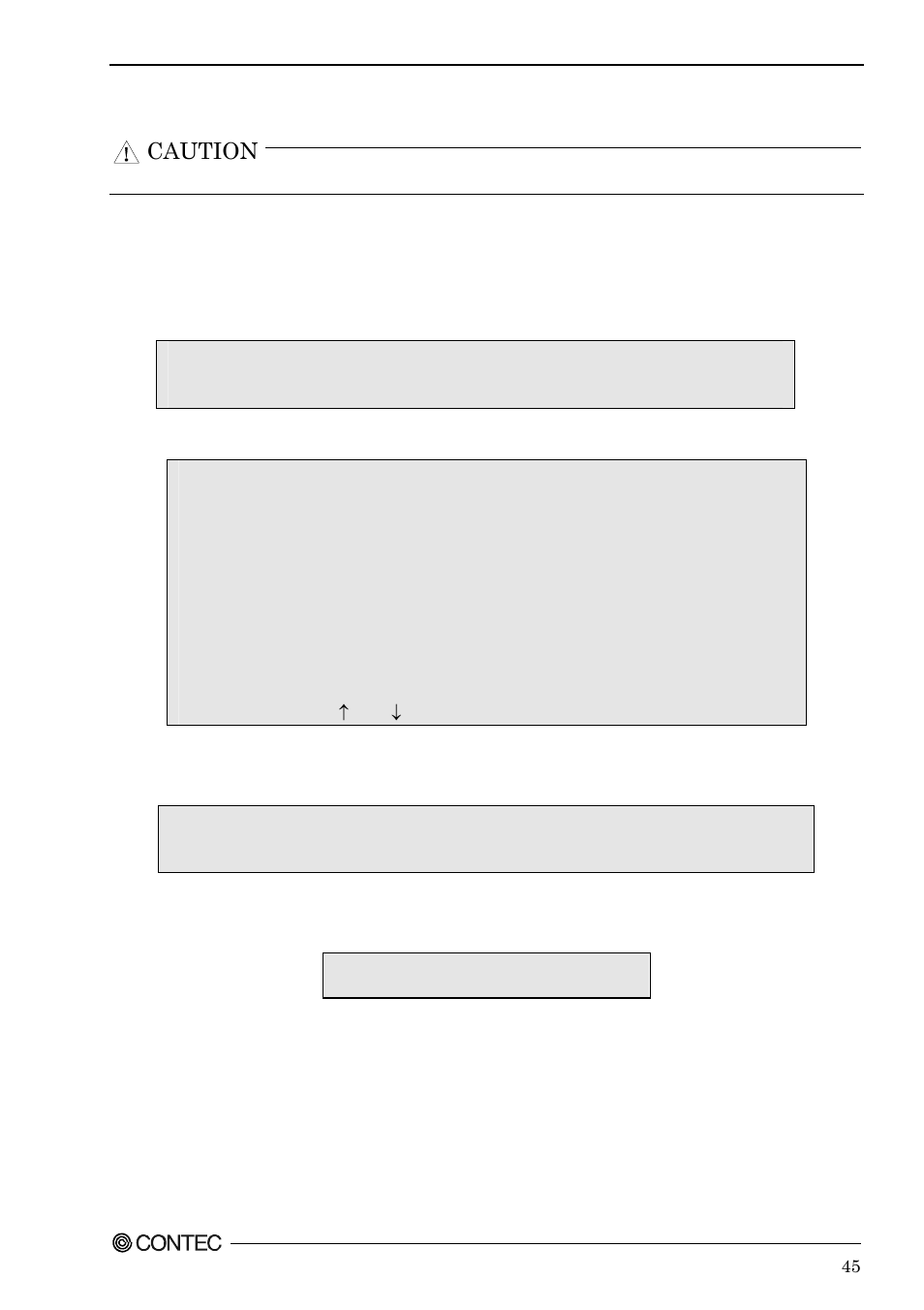 Caution | Contec SPI-8451-LVA User Manual | Page 52 / 123