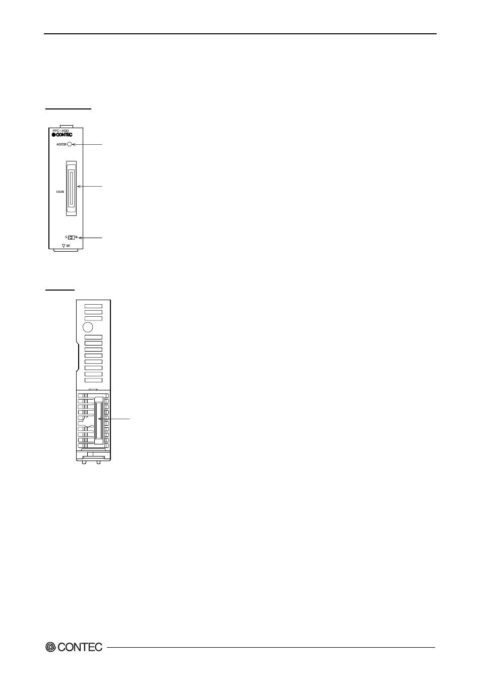 Functions of components | Contec PPC-HDD(MS)A User Manual | Page 6 / 8