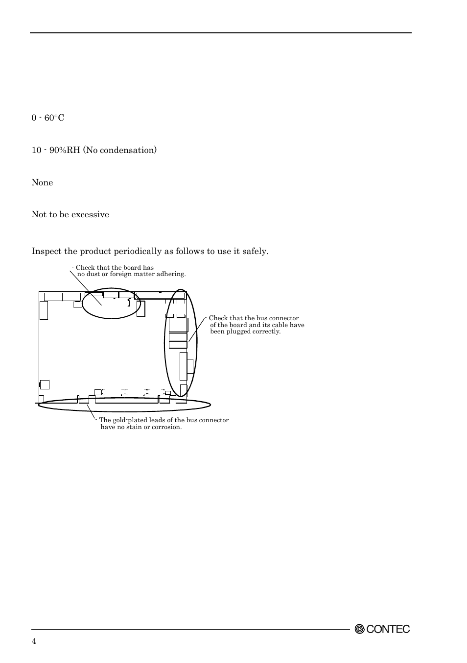 Environments, Inspection, Storage | Disposal | Contec SEH-9450-LAS User Manual | Page 11 / 99