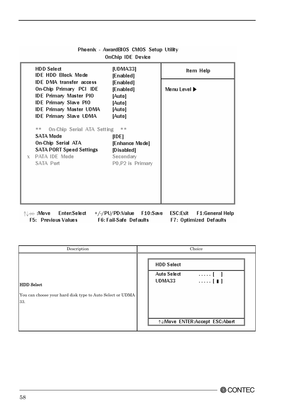 Onchip ide device | Contec SEH-9450-LAS User Manual | Page 65 / 99
