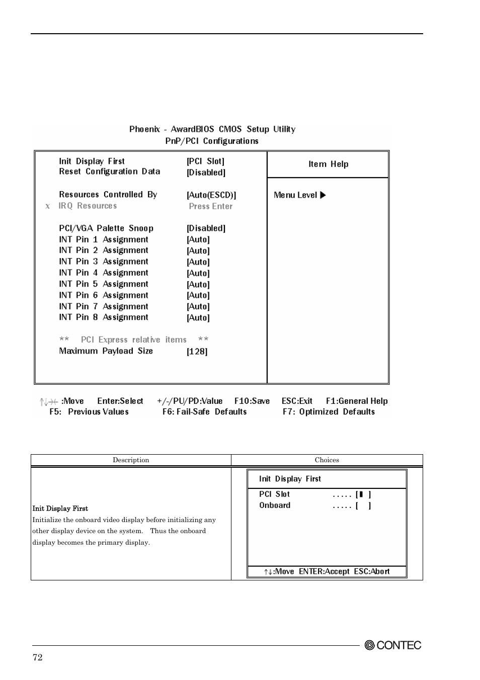 Pnp/pci configuration setup | Contec SEH-9450-LAS User Manual | Page 79 / 99