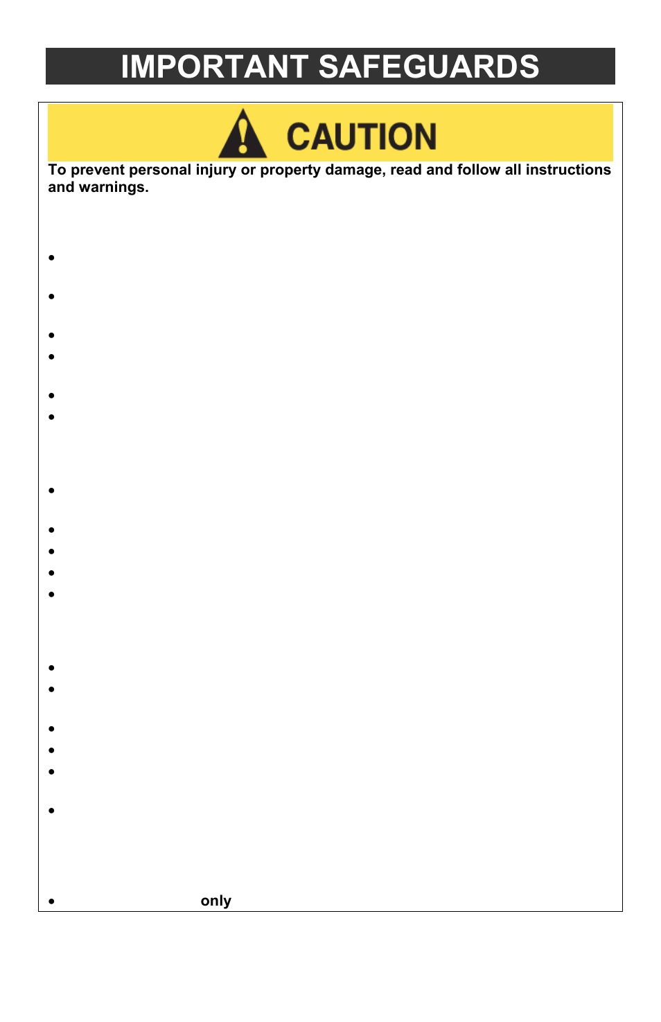 Important safeguards | ChefScape SE655 User Manual | Page 2 / 44