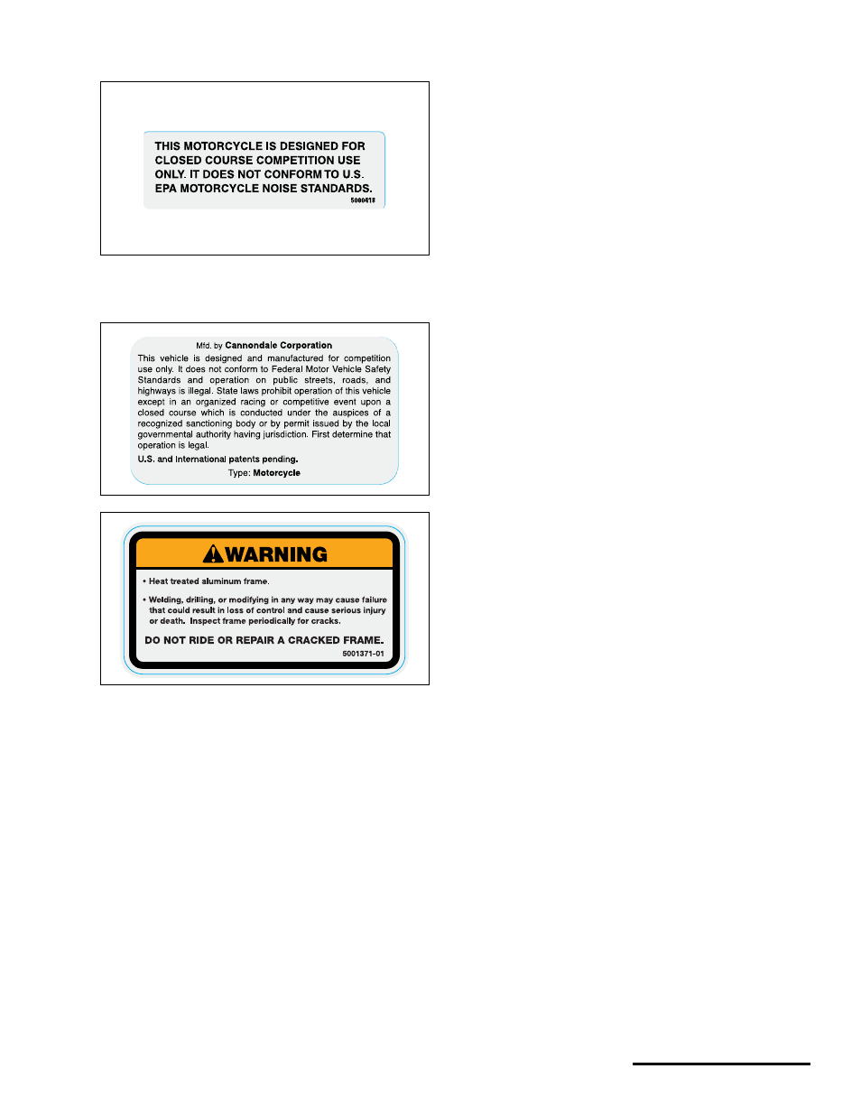 Cannondale S440 User Manual | Page 11 / 105